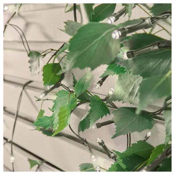 Premier 1000 LED Solar Garden String Lights Warm White 25m