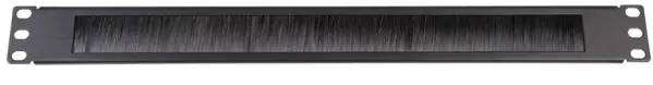 TUK 1U Letterbox Brush Strip Panel for 19in Rack Enclosures