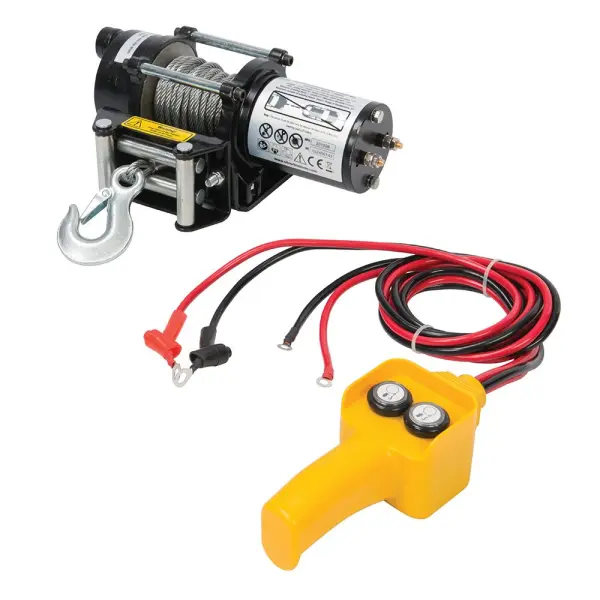 Silverline 12V Electric Winch - 900kg (2000lb) Capacity