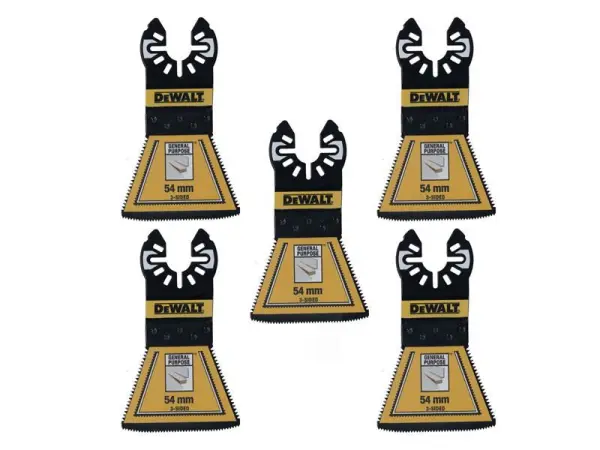 DeWALT DT20775 Bi-metal 3-Sided Cutting Multitool Blade, 54mm (5 Pack)