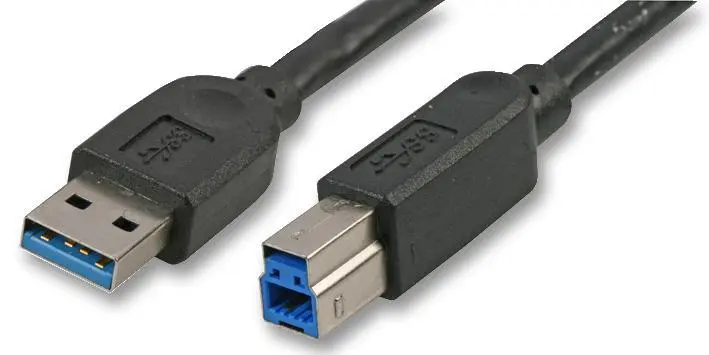 AKASA USB 3.0 kabel A Male to B Male, 1,5 m, černý