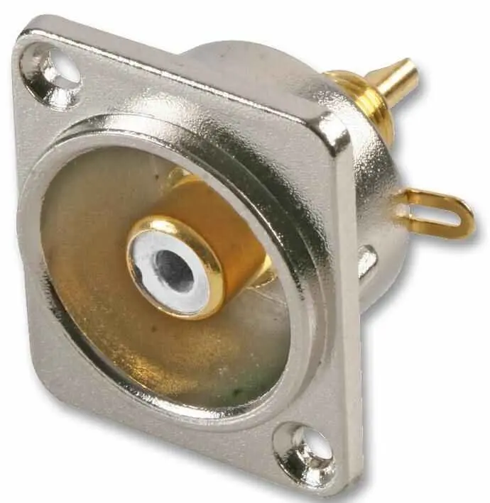PULSE Phono Socket, Gold Plated, White