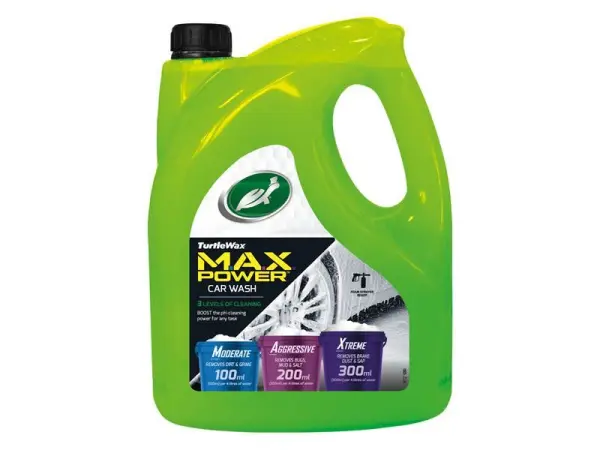 Turtle Wax M.A.X.-Power Shampoo per Lavaggio Auto - 4 Litri