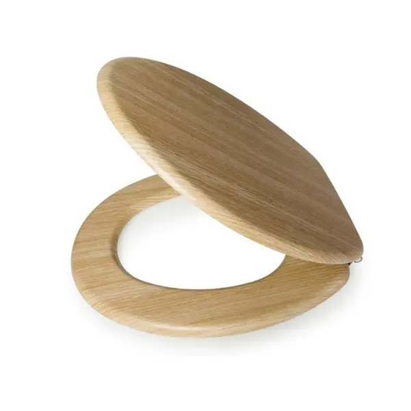 Raraion Wooden Toilet Seat, Oak, 380mm