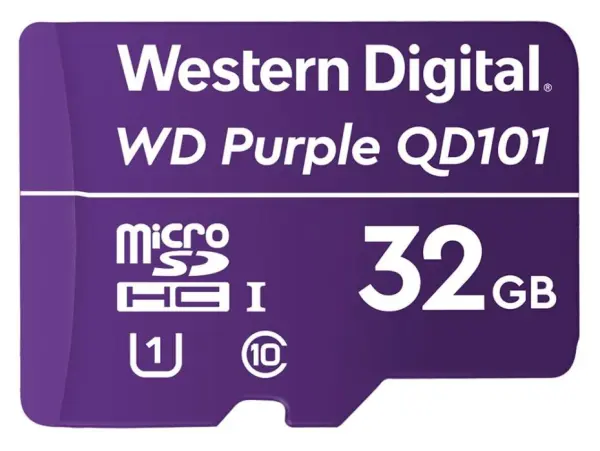 WD Purple SC QD101 Cárta MicroSDHC 32GB, Aicme 10 U1