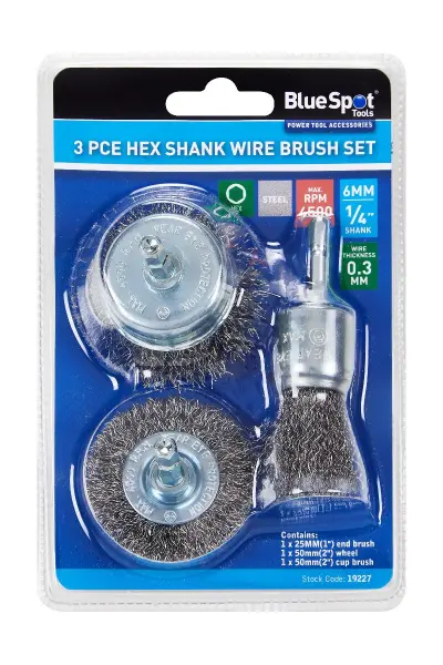 Blue Spot Tools - 3-delige zeshoekige schroevendraaierborstel set