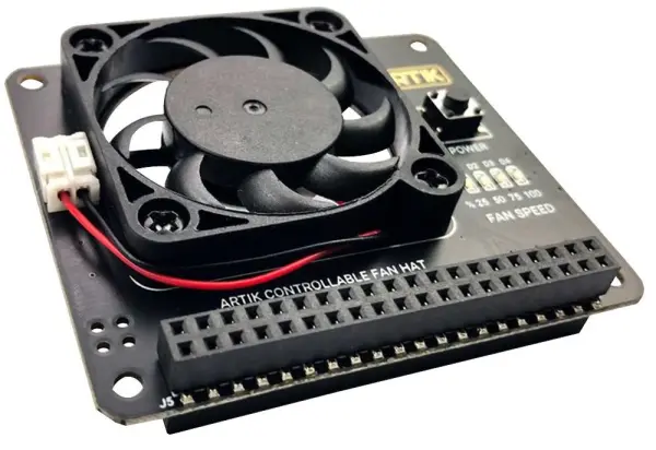 Argon Fan HAT for Raspberry Pi 4/3B/3B+ - 40mm Cooling Fan
