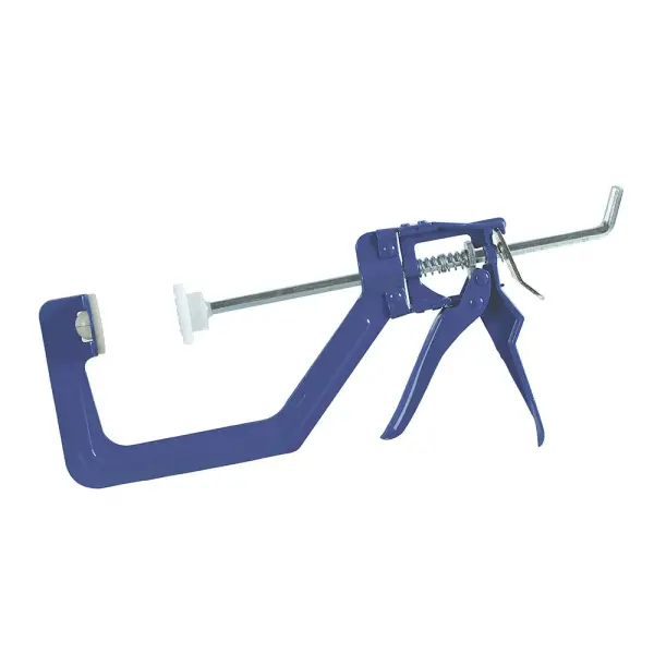 Silverline One-Handed Clamp 150mm with Soft Jaws