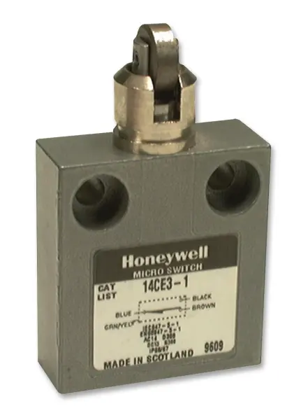 Honeywell 14CE2-3 Roller Plunger Limit Switch, 22.5N, 250V, 5A