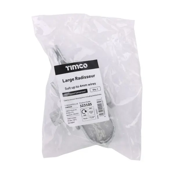 Timco - Tendeur de clôture robuste pour fils jusqu'à 4mm