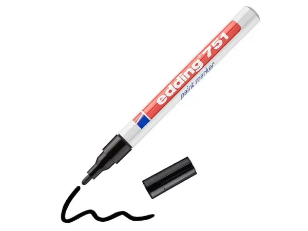 EDDING 751 Fijne Paint Marker, Zwart