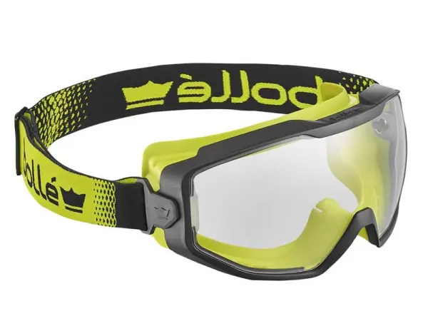 Bolle Spectrum Platinum Vented Safety Goggles, Black/Yellow
