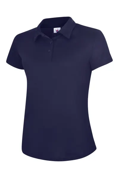 Uneek Women's Polo de Travail Super Cool - Marine, Taille L