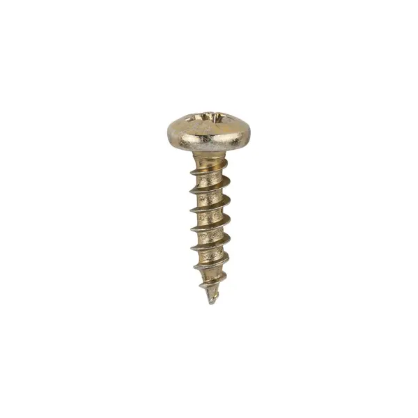 Timco Classic Multi-Purpose Screws, PZ Pan Head, Yellow, 4.0×16mm (200 Pack)