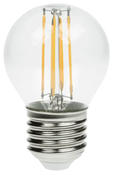 PRO-LITE 4W LED Filament Golf Ball Bulb, Warm White, 2700K, 420lm, Dimmable