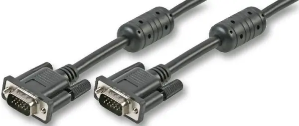 PRO SIGNAL - Kabel Monitor SVGA (D-Sub) HD15 Lelaki ke Lelaki, 15m Hitam