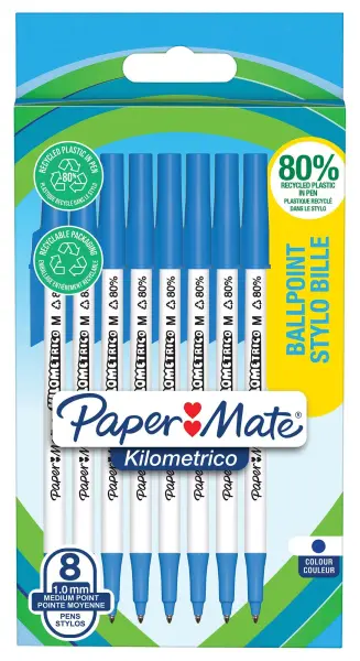 Paper Mate Kilometrico Ballpoint Pens - Blue