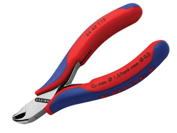Knipex Alicate de Corte Lateral para Eletrónica 64 42 115, 115mm