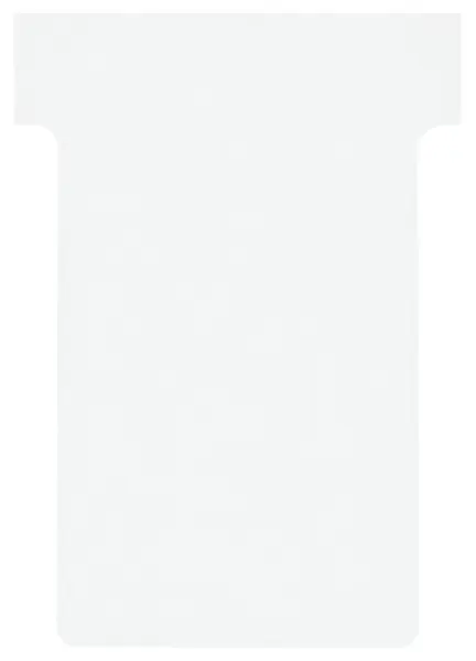 NOBO Size 3 T-Card Planning Cards, White, 100 Pack
