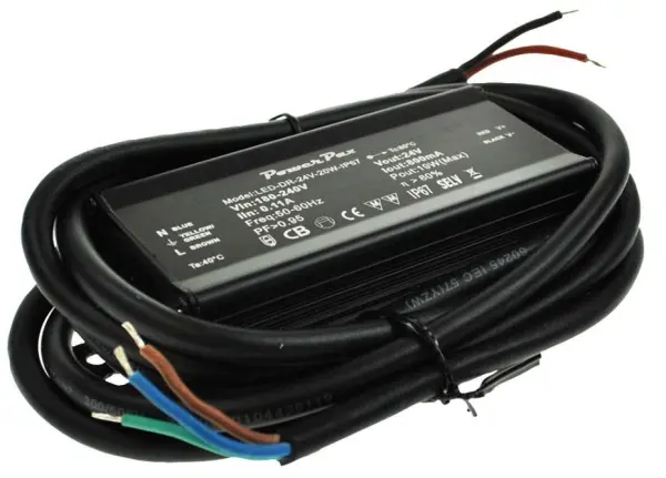 Alimentation LED étanche POWERPAX 19,2W 24V, tension constante