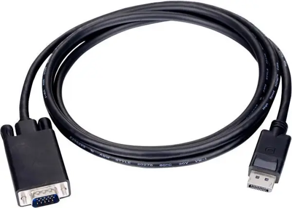 PRO SIGNAL DisplayPort naar VGA Kabel, Man-naar-Man, 3m, Wit