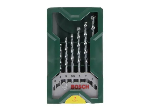 Bosch Mini-X-Line Masonry Drill Bit Set, 7-Piece