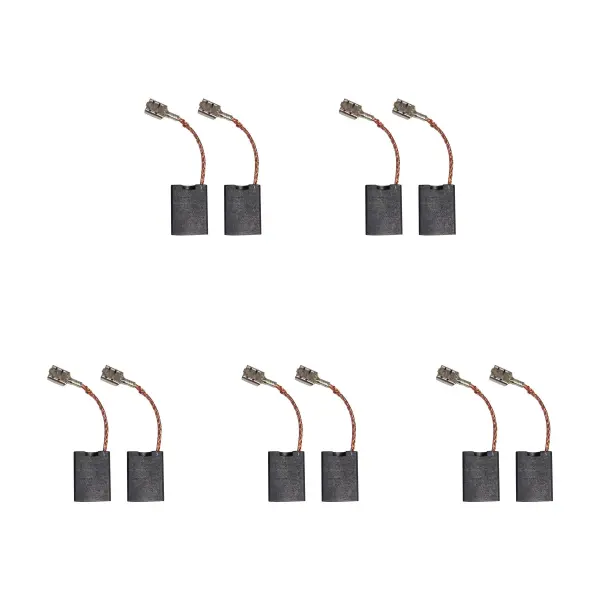 5 Kits de 2 Balais en Carbone pour Meuleuse Black & Decker (6x16x22mm)