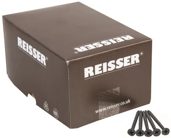 REISSER 3.5mm Bugle Head Phillips Black Drywall Screws - 32mm