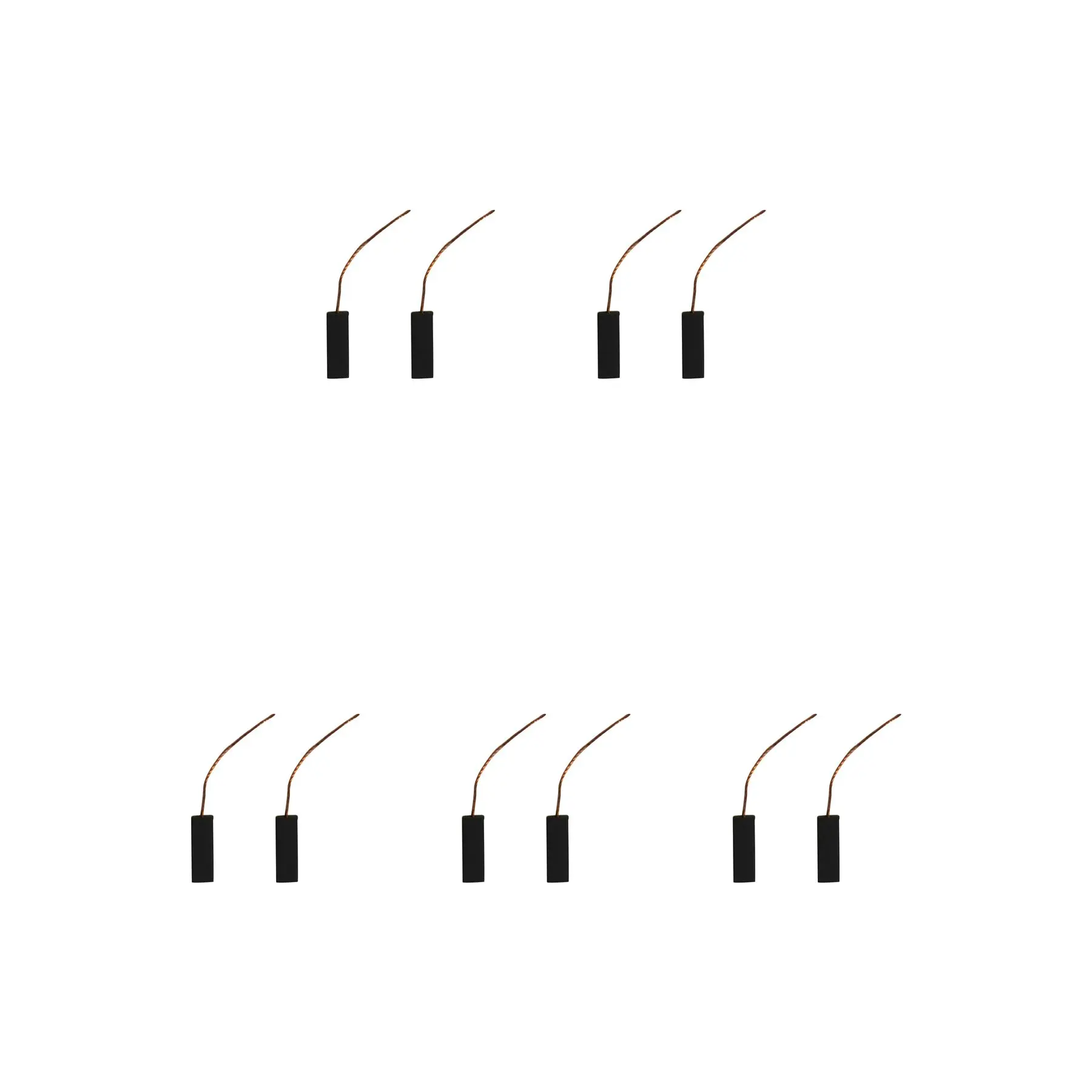 5 paires de balais en carbone CarbonBr pour aspirateur Electrolux, 6x9x25mm