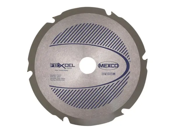 MEXCO Fibre Cement Board PCD Blade 216mm x 6T