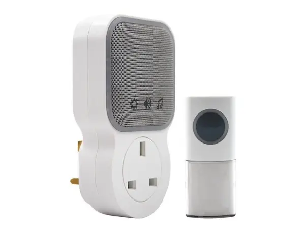 Uni-Com Plug-through Wireless Door Chime with 30 Melodies