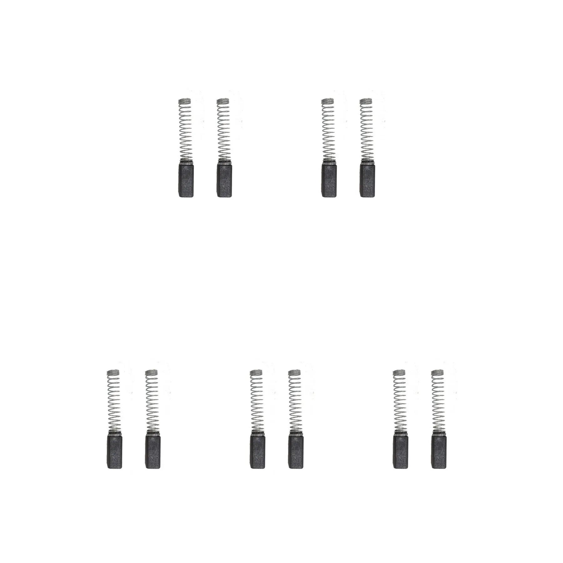 5 Tacar Scuabanna Carbóin do Thoirneáil Stayer, 6x6x15/13mm