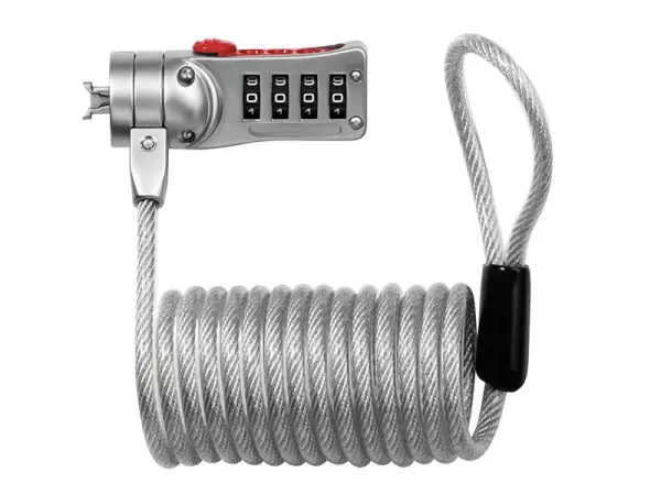 Master Lock MLK2120E Antivol Câble Combinaison PC, 1.8m x 5mm