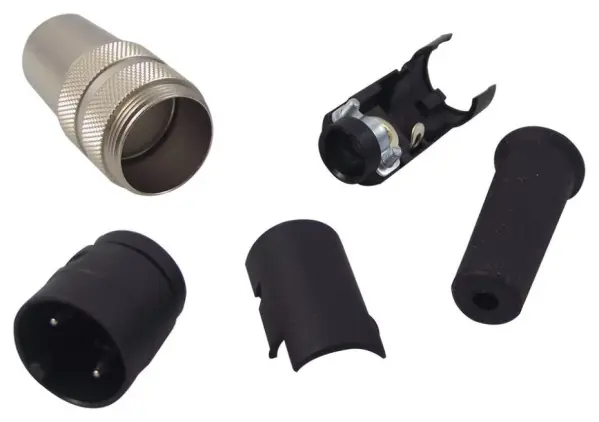 BINDER 680 Σειρά - Βύσμα 2-Καναλιών, 250V/7A, Επαναπλακωμένα Ορείχαλκα Επαφές