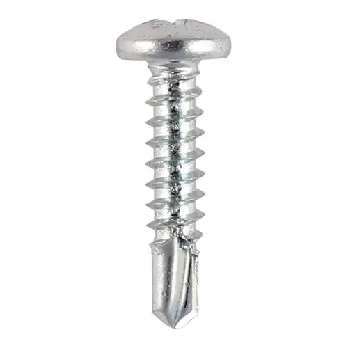 Timco Metal Sheet & Stud Screws, PH Pan Head, Self-Drilling, Zinc, 6x5/8in (100