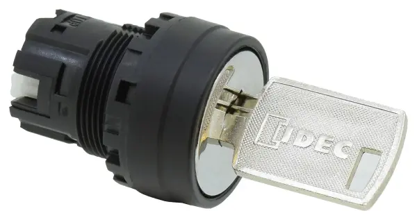IDEC Momentary 3 Position Key Selector Switch, 22mm