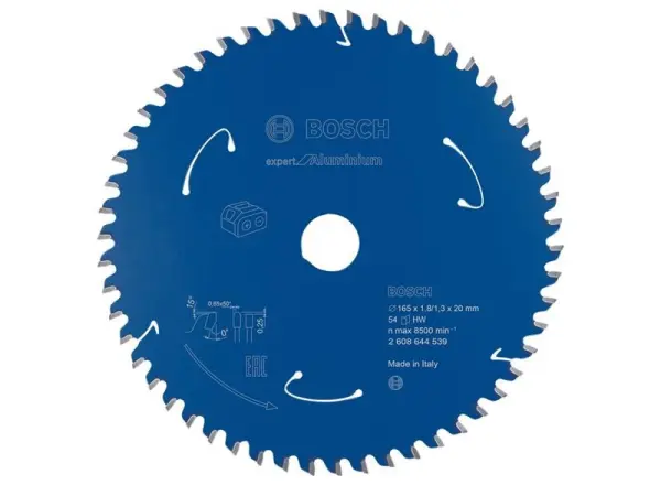 Bosch Expert Aluminium Circular Saw Blade 165x20mm 54T