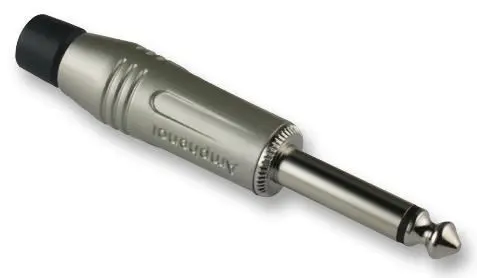 Amphenol 6.35mm Mono Jack Konektor s Niklovanými Kontakty