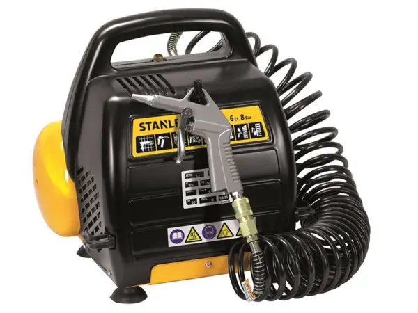Compressor de Ar Pequeno STANLEY® DN 200/8/6, 1.5HP, 8 Bar, 6L