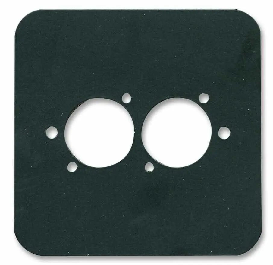 Penn Elcom 1-Gang Dual XLR/Speakon/RJ45 Wall Plate - Black