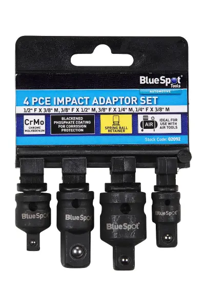 Blue Spot Tools 4ピース インパクトアダプターセット (1/4-3/8-1/2)