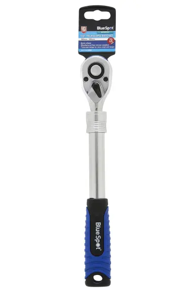 Blue Spot 1/2″ Telescopic Ratchet, Chrome Vanadium, 72 Teeth (305-440mm)