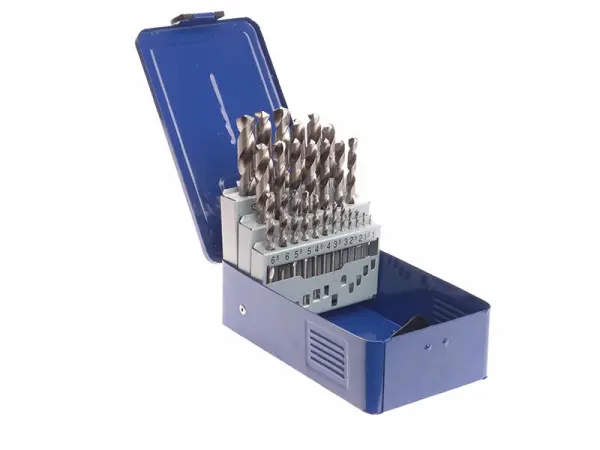 Faithfull HSS Drill Bit Set, 1-13mm, 25-Piece M2 Steel