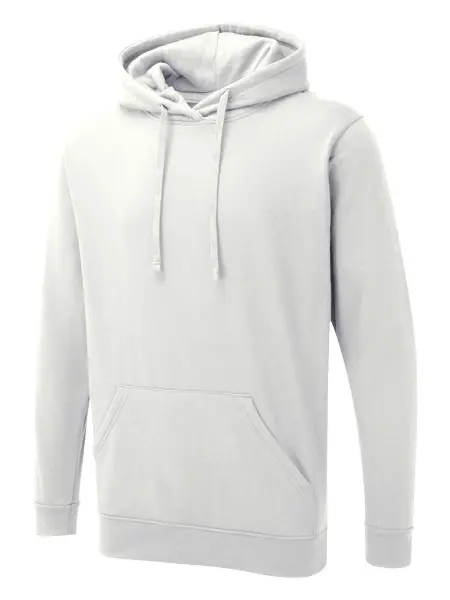 Uneek UX Hoodie - Reactive Dyed, White, XS