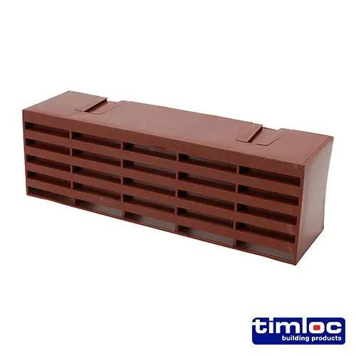 Timco Timloc Lüftungsstein aus Kunststoff, braun, 215 x 69 x 60 mm (20 Stück)