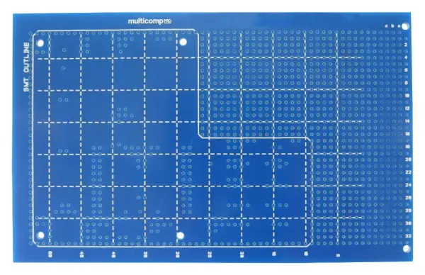 MULTICOMP PRO Oktapad 3U Μονόπλευρη Πλακέτα Προτύπωσης SMT, 100x160mm
