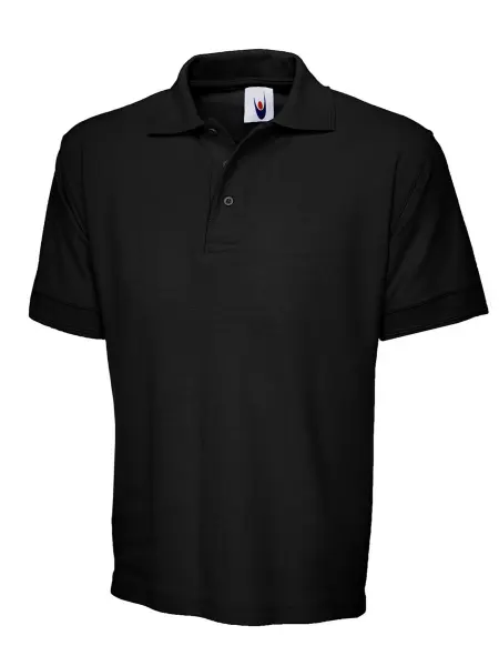 Uneek Polo Unisex Teñido por Reacción, Negro, Talla M