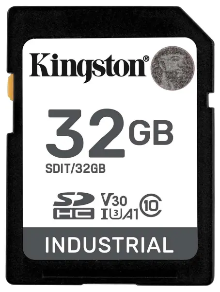 Kingston Industrial SDHC Memory Card 32GB, Class 10, 100MB/s Read