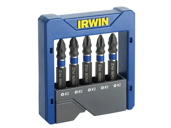 IRWIN Phillips Impact Screwdriver Bit Set, 5-Piece, PH2