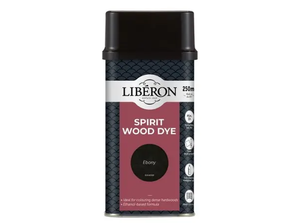 Liberon Ebony Spirit Wood Dye, 250ml